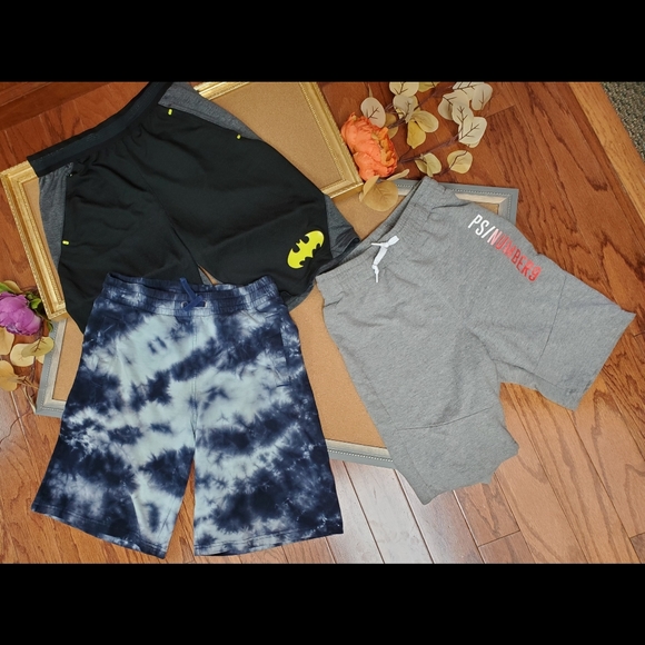Boys Mixed Lot of Active Drawstring Sweat Shorts - Picture 1 of 10
